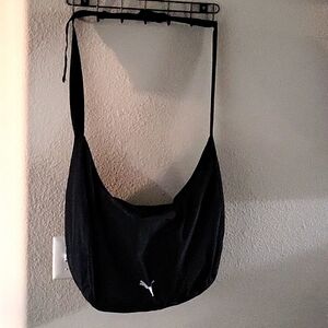 Black puma gym tote